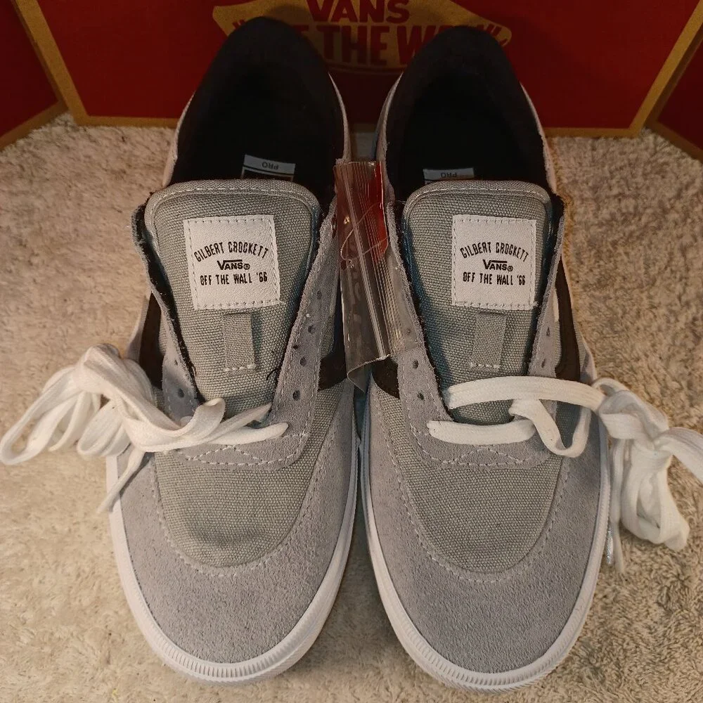 Vans Men's 6.5/Women's 8 Gilbert Crockett Pro Gray/White VN0A38CO0QO